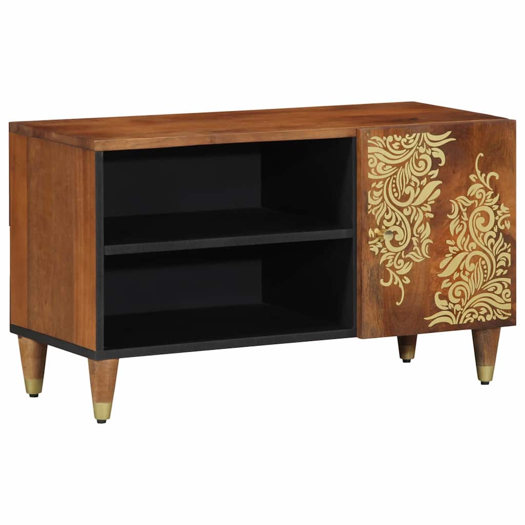 TV-kast Honingbruin 80 x 33 x 46 cm Massief Mango Hout is nu te koop bij PeponiXL, paradijselijk wonen!