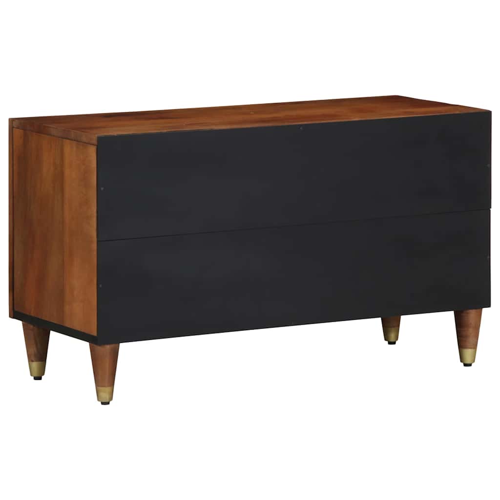 TV-kast Honingbruin 80 x 33 x 46 cm Massief Mango Hout is nu te koop bij PeponiXL, paradijselijk wonen!