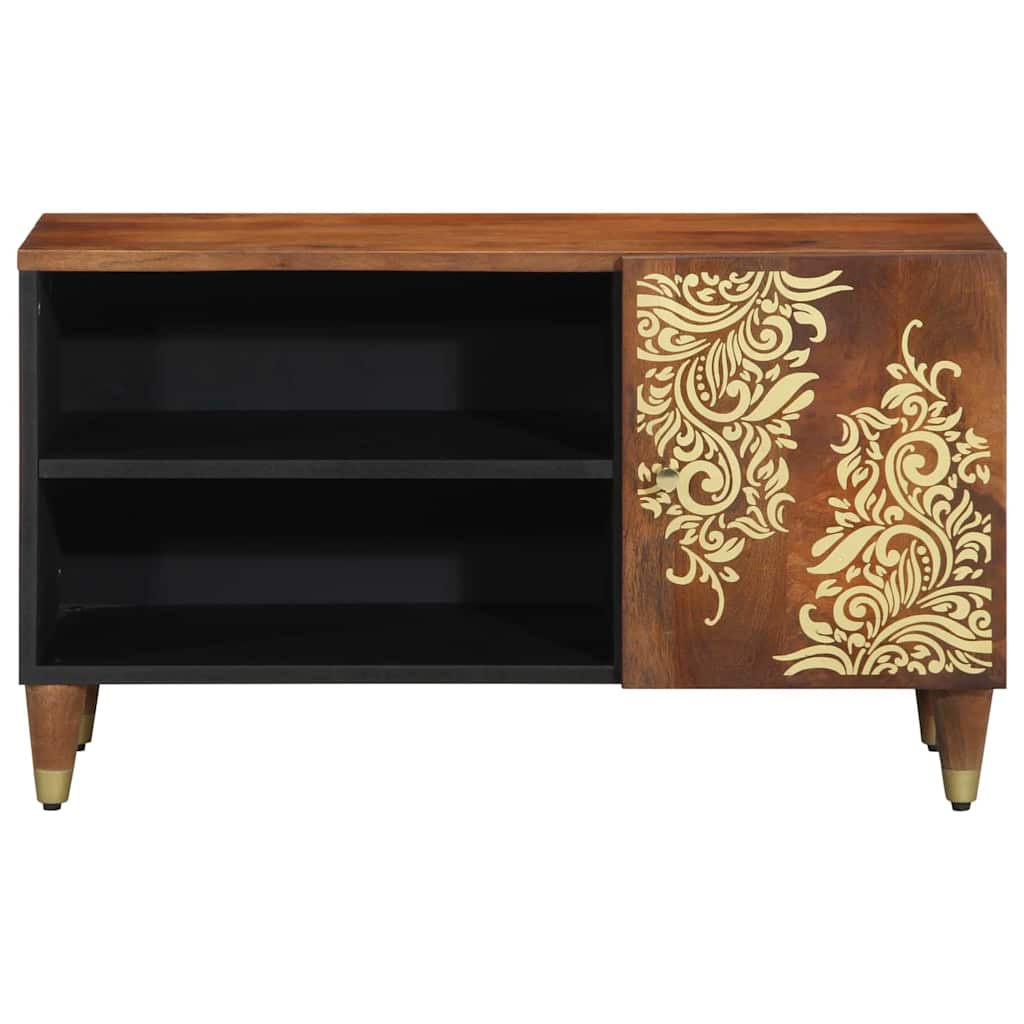 TV-kast Honingbruin 80 x 33 x 46 cm Massief Mango Hout is nu te koop bij PeponiXL, paradijselijk wonen!