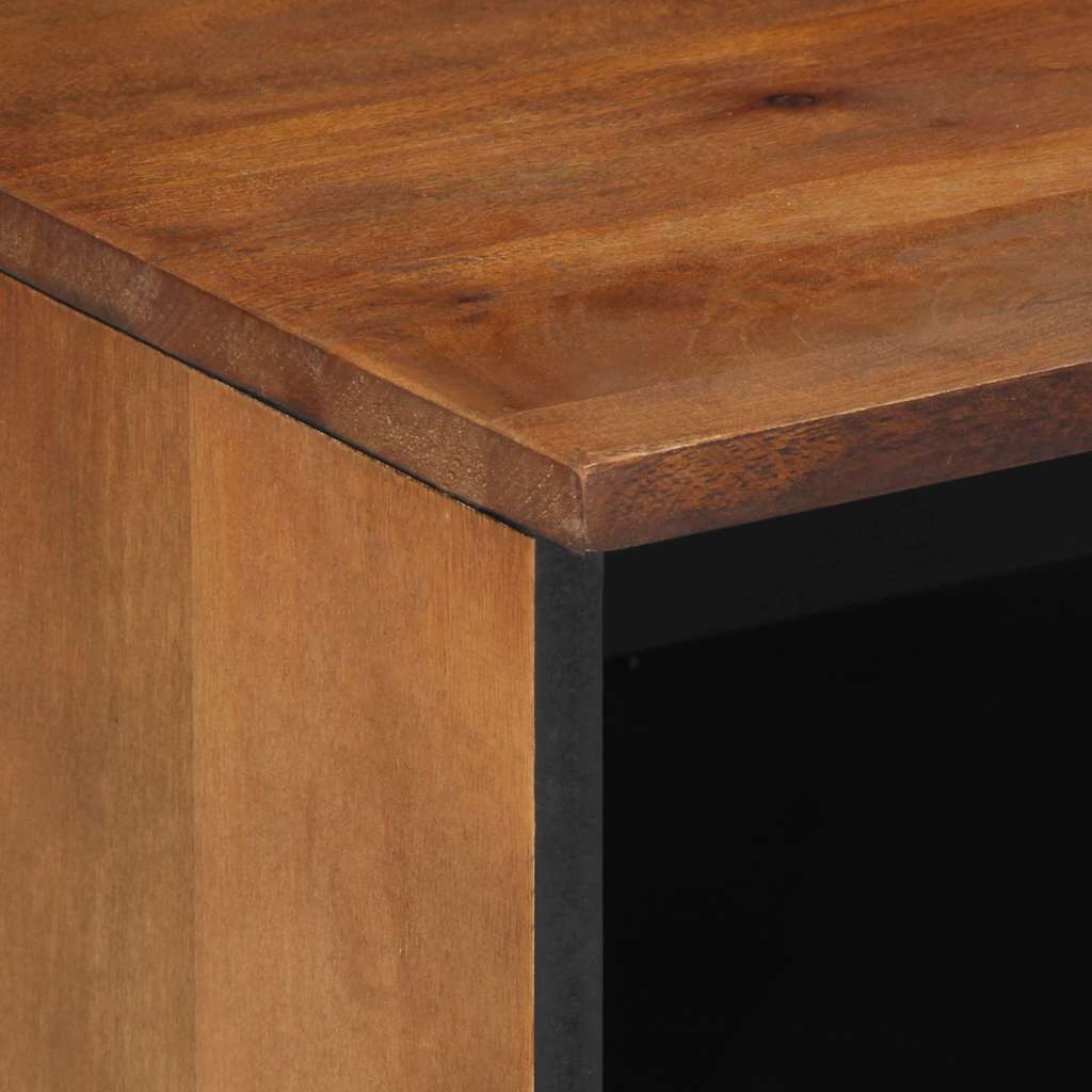 TV-kast met lade Honingbruin 80 x 33 x 46 cm Massief Mango Hout is nu te koop bij PeponiXL, paradijselijk wonen!