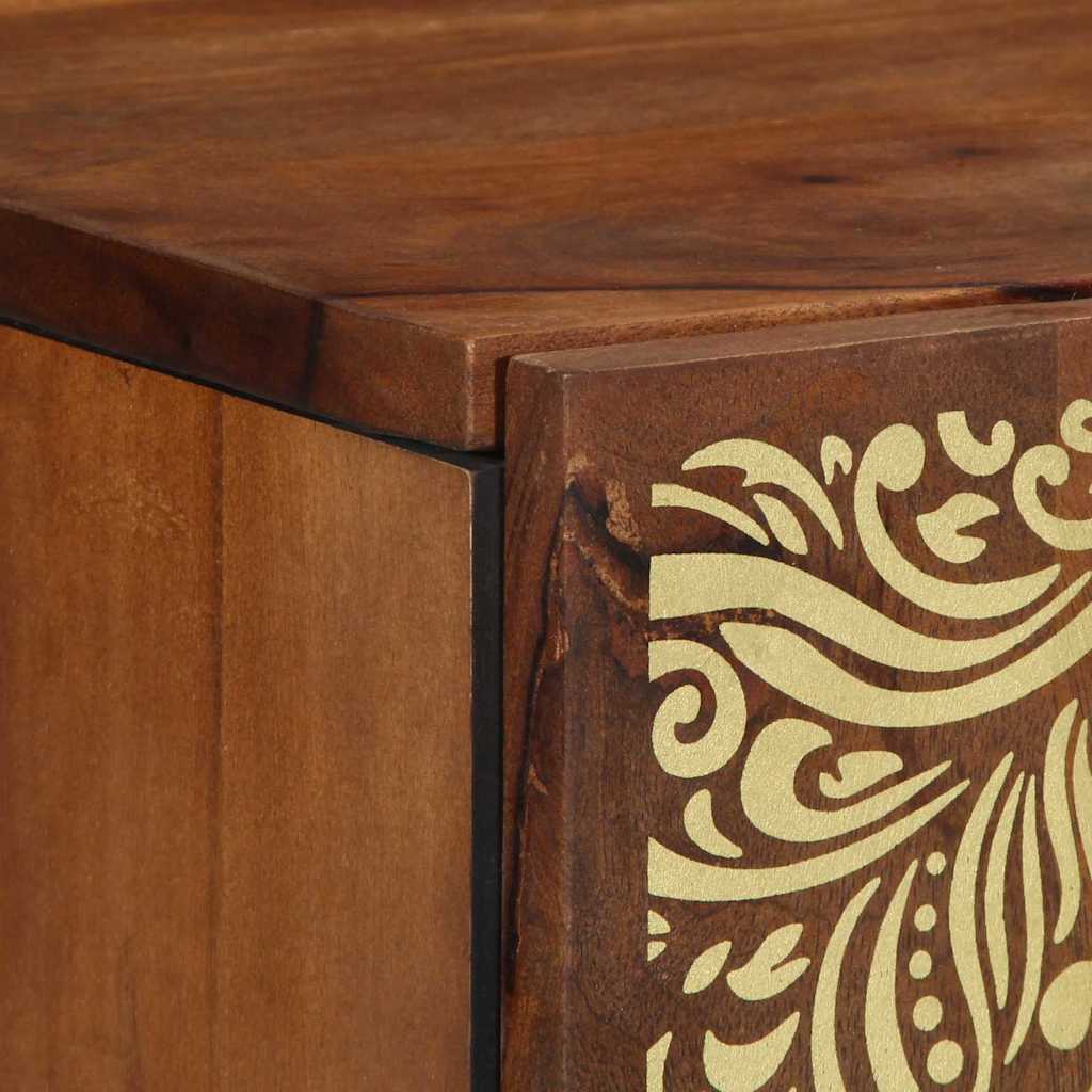 Wandkast Honingbruin 38 x 33 x 48 cm Massief Mango Hout is nu te koop bij PeponiXL, paradijselijk wonen!