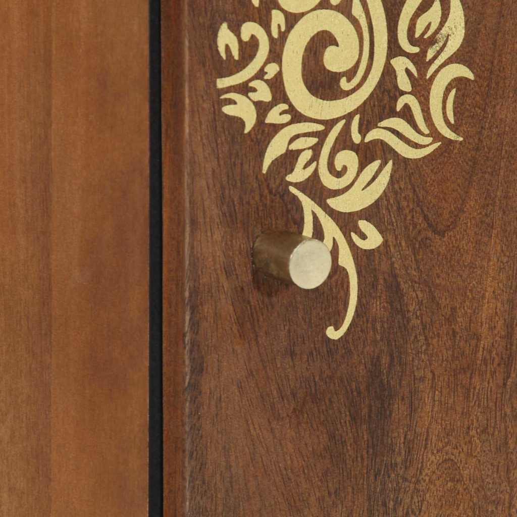 Wandkast Honingbruin 38 x 33 x 48 cm Massief Mango Hout is nu te koop bij PeponiXL, paradijselijk wonen!