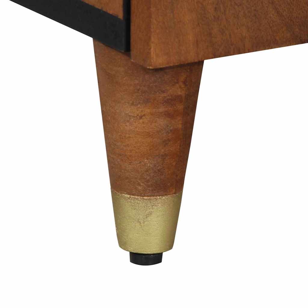 Dressoir met plank Bruin 40 x 33 x 75 cm Massief Mango Hout is nu te koop bij PeponiXL, paradijselijk wonen!