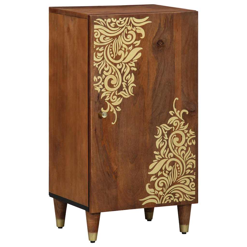 Dressoir met plank Bruin 40 x 33 x 75 cm Massief Mango Hout is nu te koop bij PeponiXL, paradijselijk wonen!