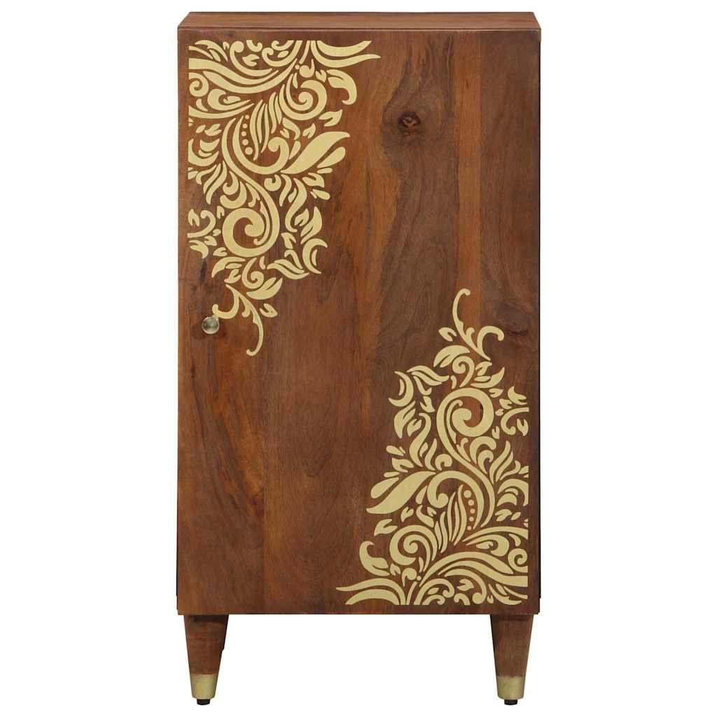Dressoir met plank Bruin 40 x 33 x 75 cm Massief Mango Hout is nu te koop bij PeponiXL, paradijselijk wonen!