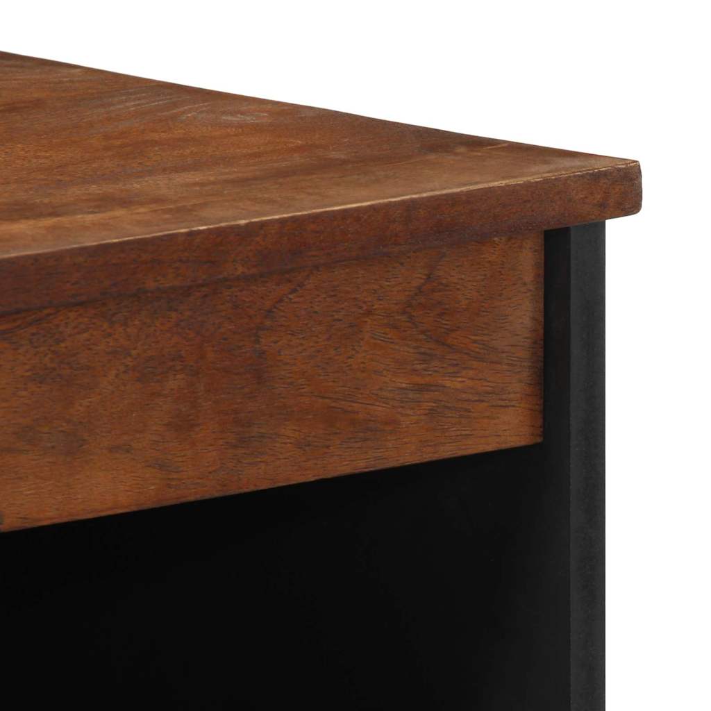 Dressoir met plank Bruin 60 x 33 x 75 cm Massief Mango Hout is nu te koop bij PeponiXL, paradijselijk wonen!