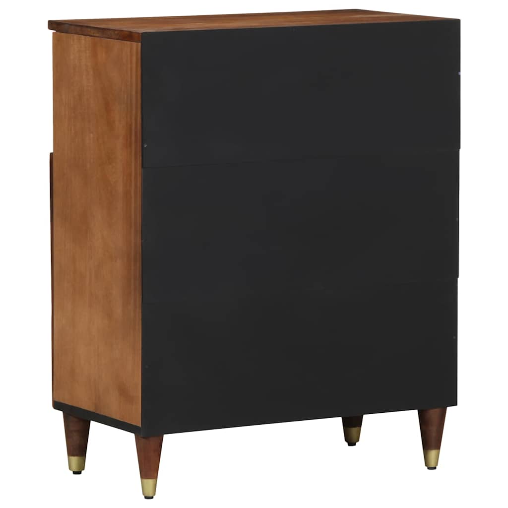 Dressoir met plank Bruin 60 x 33 x 75 cm Massief Mango Hout is nu te koop bij PeponiXL, paradijselijk wonen!