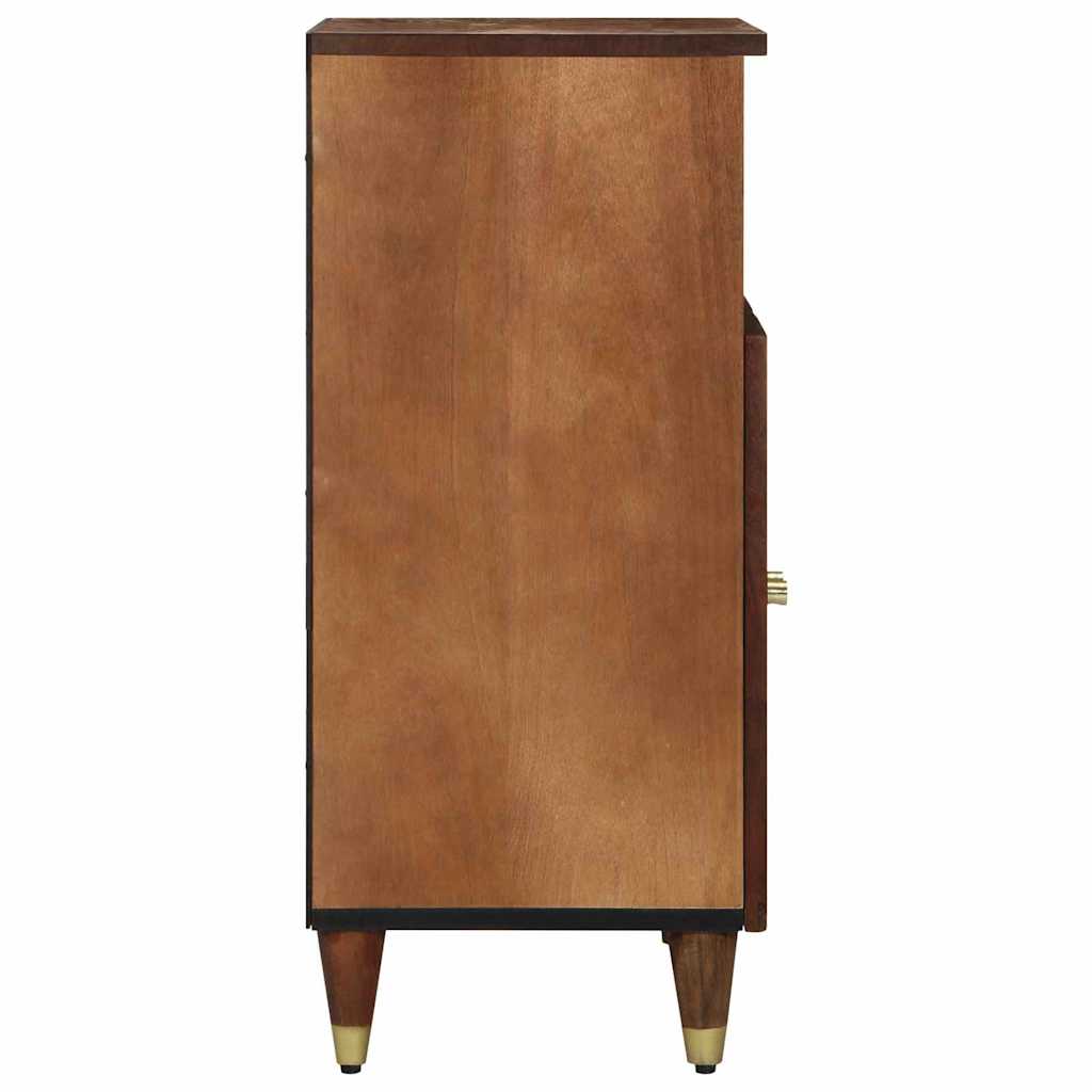 Dressoir met plank Bruin 60 x 33 x 75 cm Massief Mango Hout is nu te koop bij PeponiXL, paradijselijk wonen!