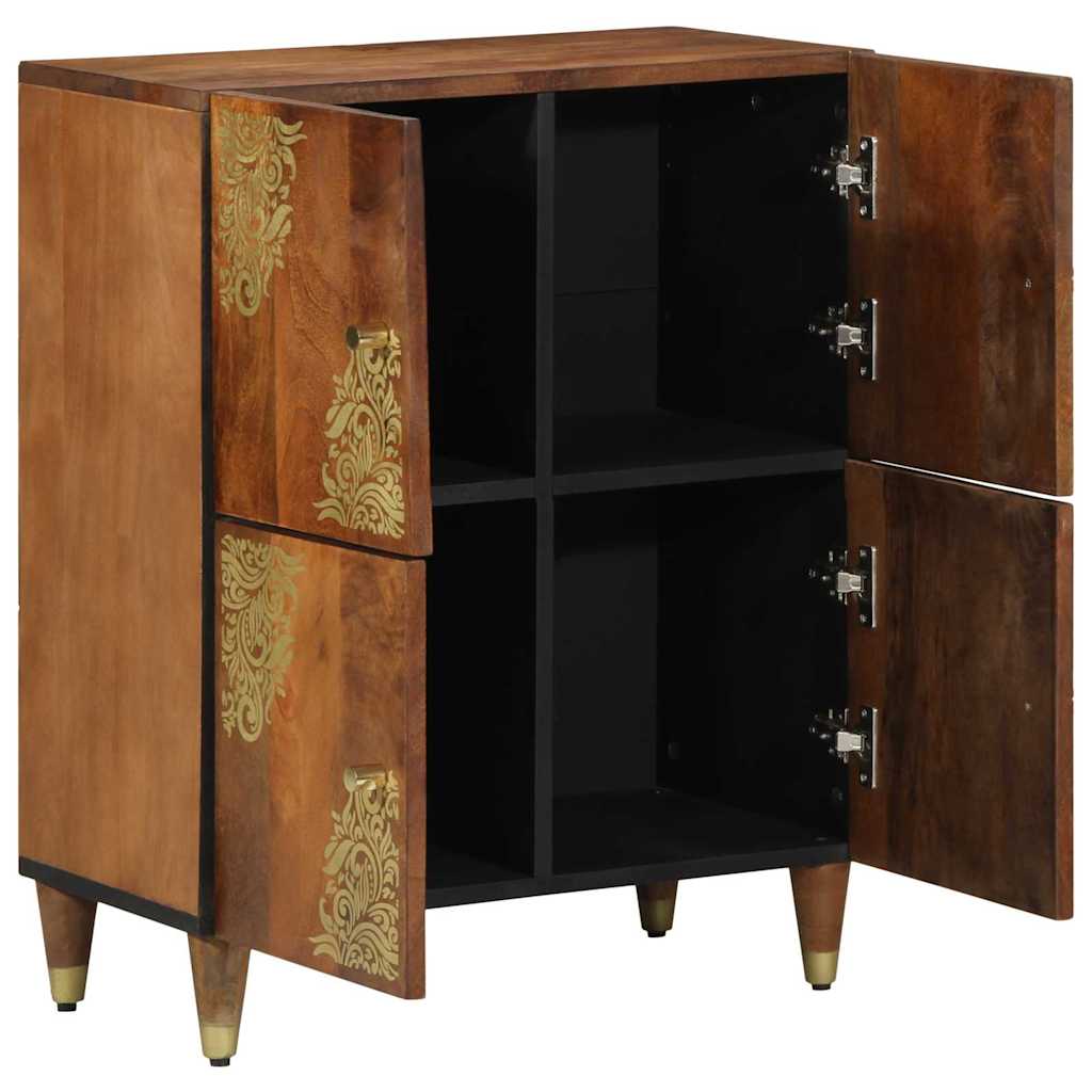 Dressoir met plank Bruin 60 x 33 x 75 cm Massief Mango Hout is nu te koop bij PeponiXL, paradijselijk wonen!