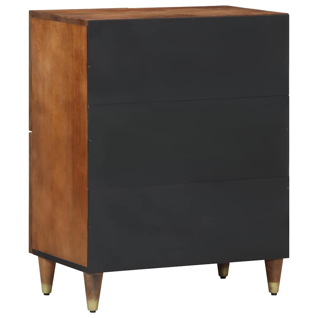 Dressoir met plank Bruin 60 x 33 x 75 cm Massief Mango Hout is nu te koop bij PeponiXL, paradijselijk wonen!