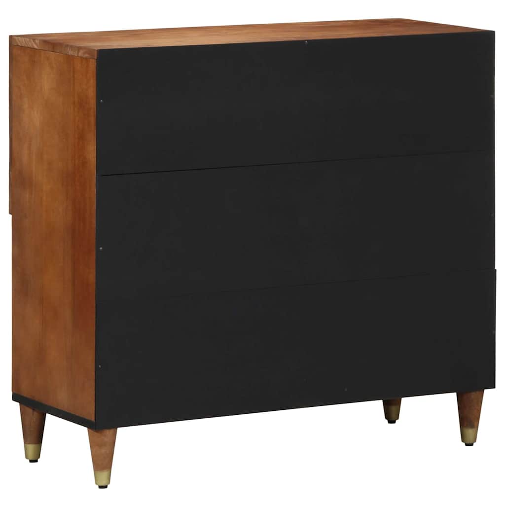 Dressoir met plank Bruin 80 x 33 x 75 cm Massief Mango Hout is nu te koop bij PeponiXL, paradijselijk wonen!