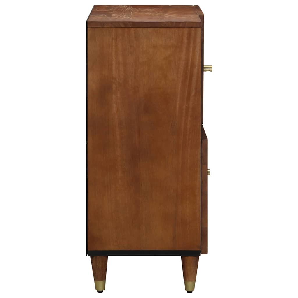 Dressoir met plank Bruin 80 x 33 x 75 cm Massief Mango Hout is nu te koop bij PeponiXL, paradijselijk wonen!