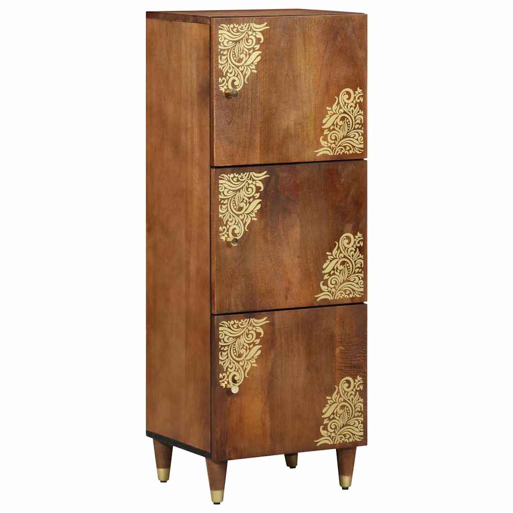 Hoge kast met plank Bruin 40 x 33 x 110 cm Massief Mango Hout is nu te koop bij PeponiXL, paradijselijk wonen!