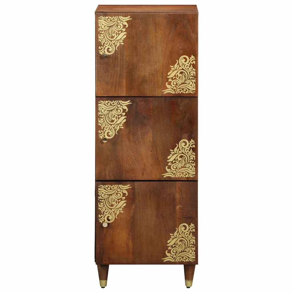 Hoge kast met plank Bruin 40 x 33 x 110 cm Massief Mango Hout is nu te koop bij PeponiXL, paradijselijk wonen!