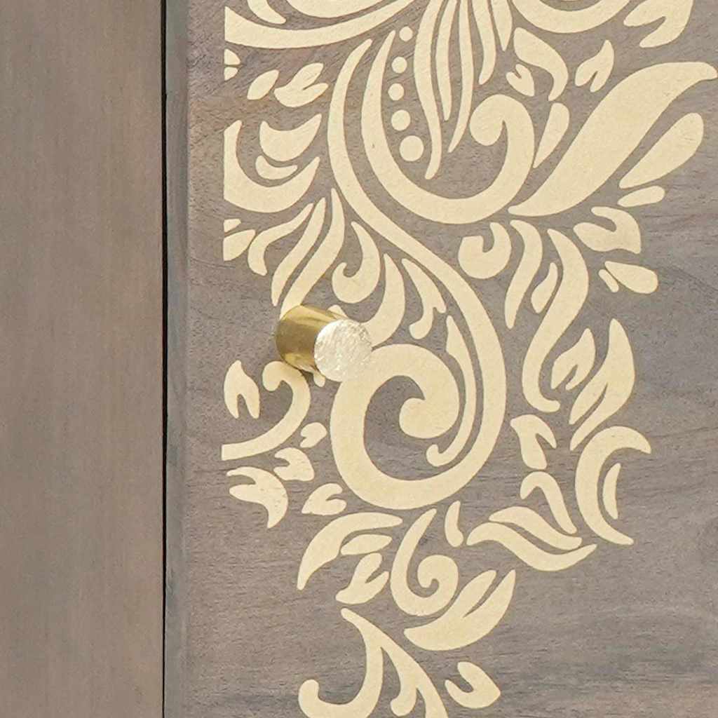 Nachtkastje met Deur 2 pcs Grijs 40 x 33 x 46 cm is nu te koop bij PeponiXL, paradijselijk wonen!