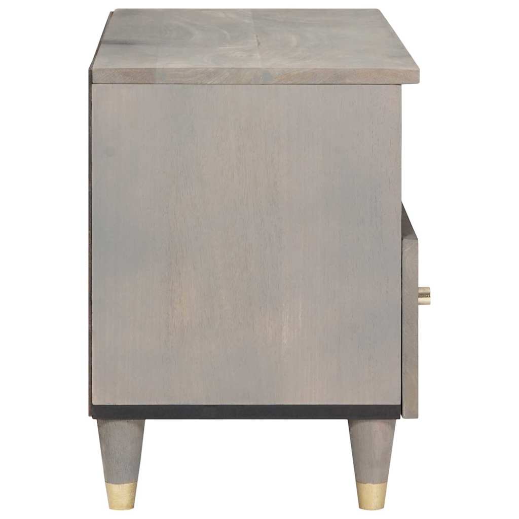 TV-kast met lade Grijs 70 x 33 x 46 cm Massief Mango Hout is nu te koop bij PeponiXL, paradijselijk wonen!