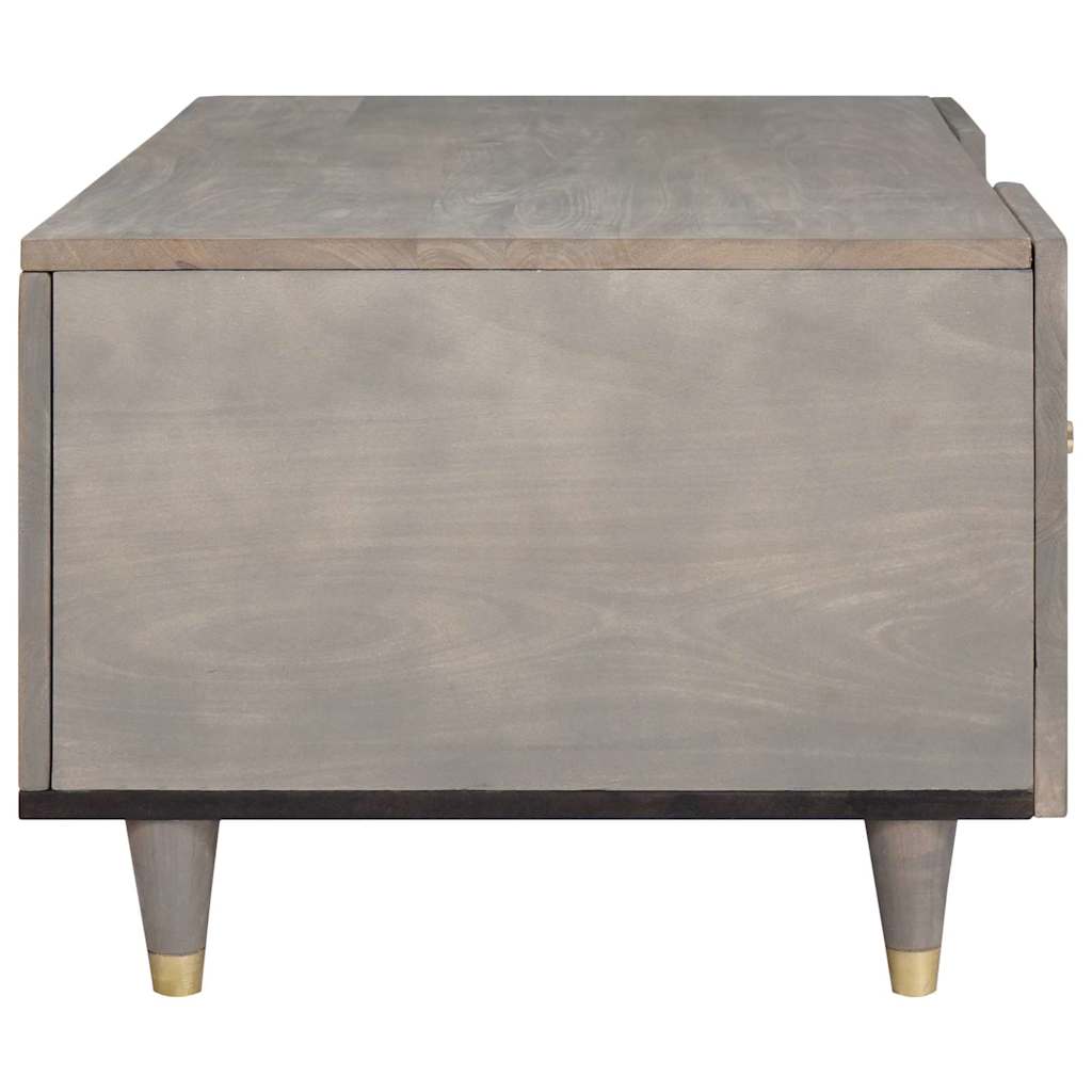 Salontafel Grijs 100 x 54 x 40 cm Massief Mango Hout is nu te koop bij PeponiXL, paradijselijk wonen!