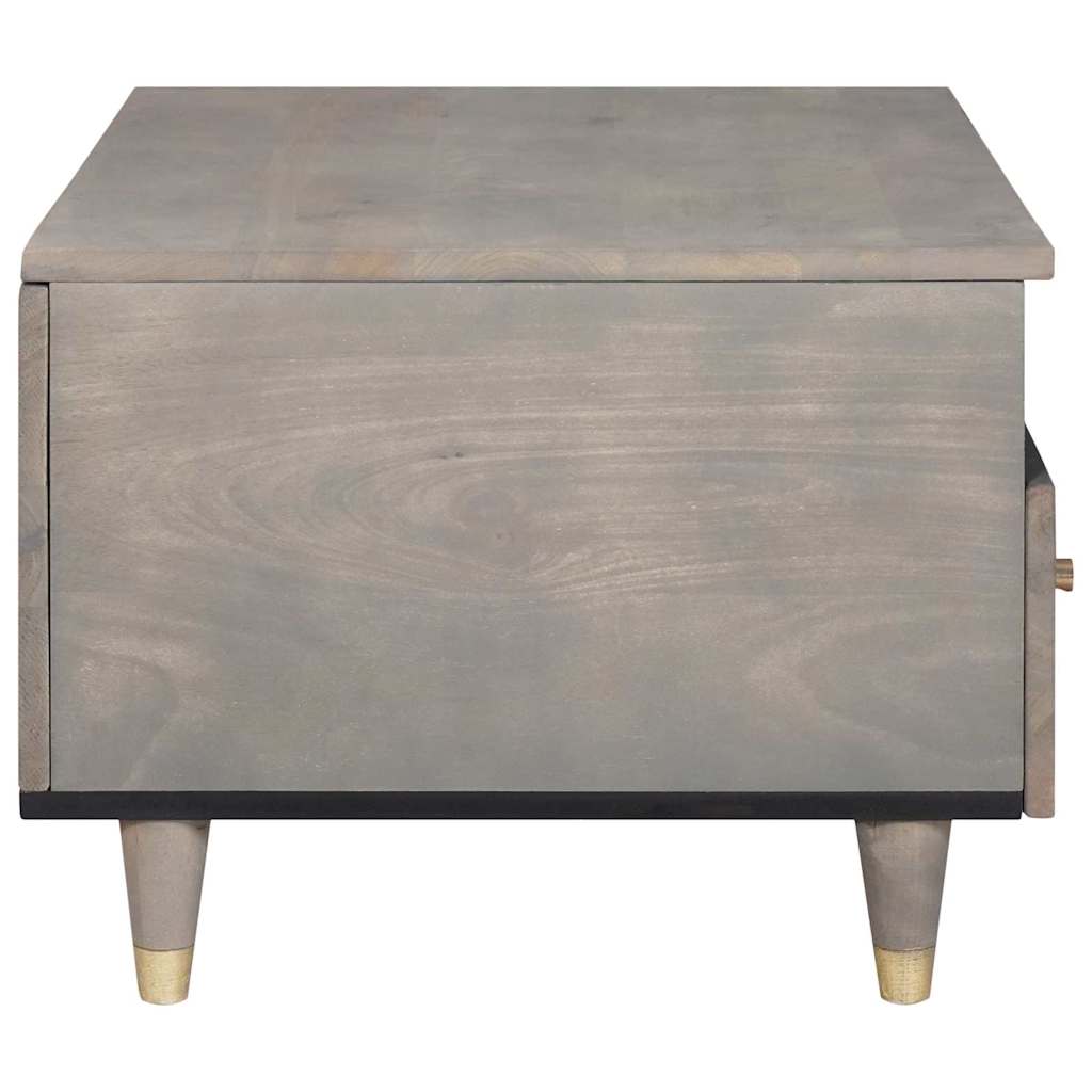 Salontafel met lade Grijs 80 x 54 x 40 cm Massief Mango Hout is nu te koop bij PeponiXL, paradijselijk wonen!