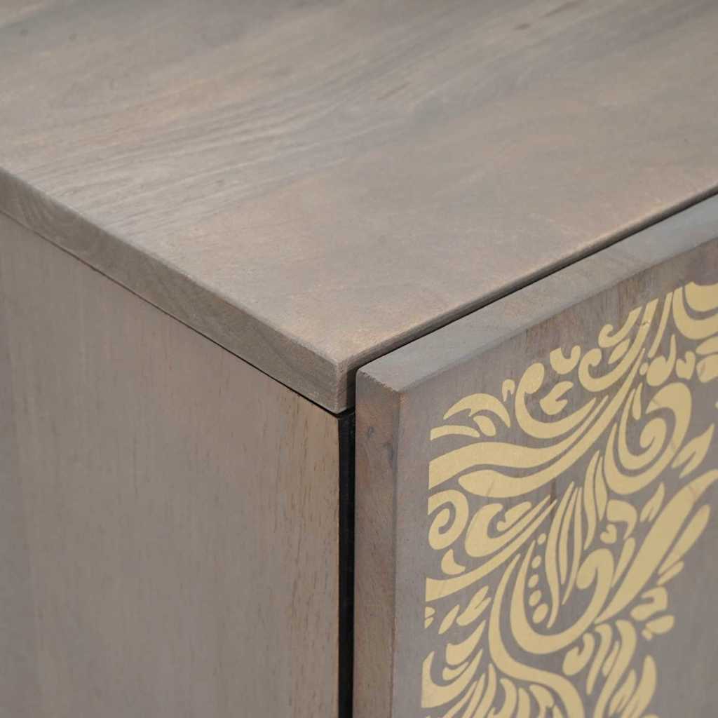 Wastafelkast Grijs 62 x 33 x 58 cm Massief Mango Hout is nu te koop bij PeponiXL, paradijselijk wonen!