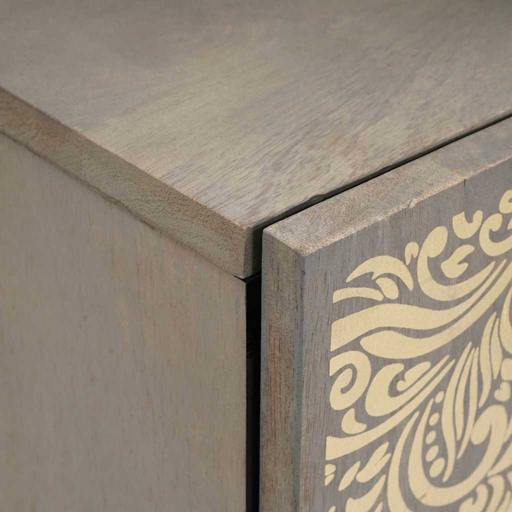 Wandkast met opslag Grijs 38 x 33 x 48 cm Massief Mango Hout is nu te koop bij PeponiXL, paradijselijk wonen!