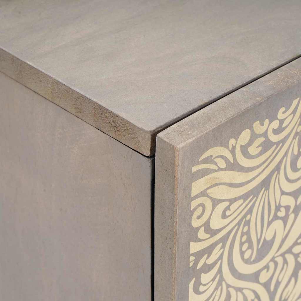 Badkamerkast Grijs 38 x 33 x 58 cm Massief Mango Hout is nu te koop bij PeponiXL, paradijselijk wonen!