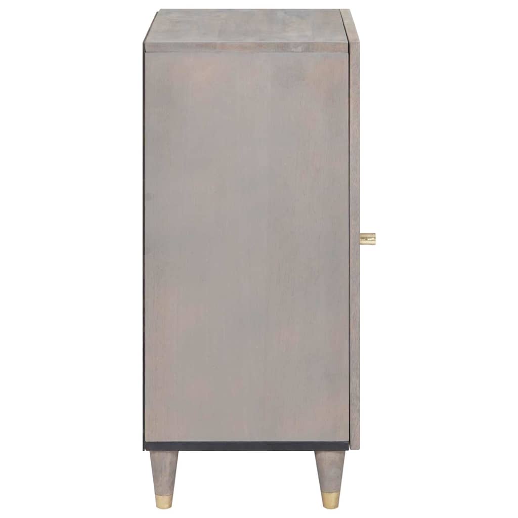Dressoir Grijs en Goud 40 x 33 x 75 cm Massief Mango Hout is nu te koop bij PeponiXL, paradijselijk wonen!