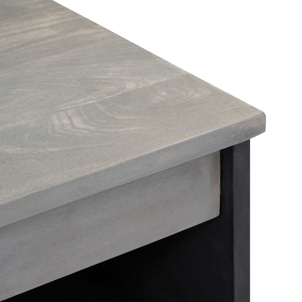 Dressoir Grijs en Goud 60 x 33 x 75 cm Massief Mango Hout is nu te koop bij PeponiXL, paradijselijk wonen!