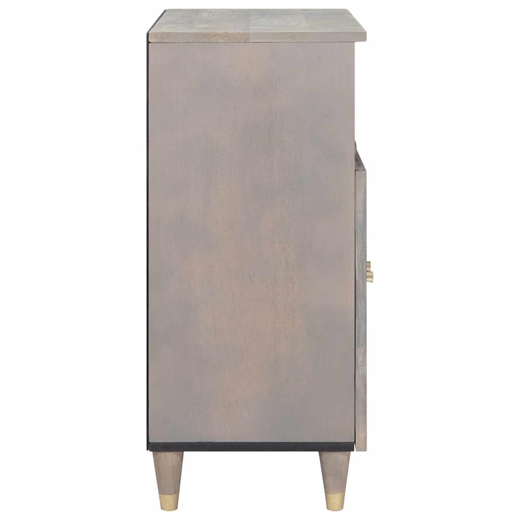 Dressoir Grijs en Goud 60 x 33 x 75 cm Massief Mango Hout is nu te koop bij PeponiXL, paradijselijk wonen!
