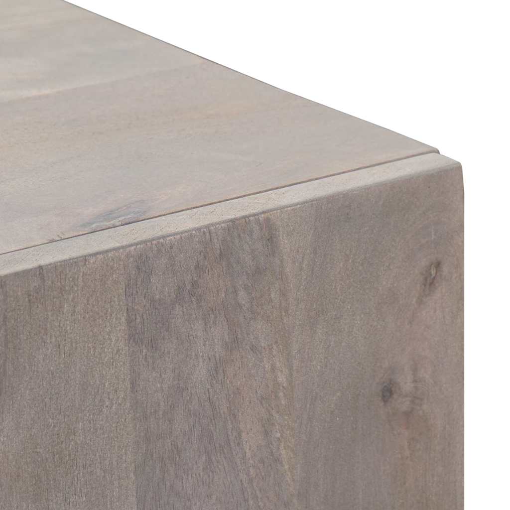 Hoge kast Grijs en Goud 40 x 33 x 110 cm Massief Mango Hout is nu te koop bij PeponiXL, paradijselijk wonen!