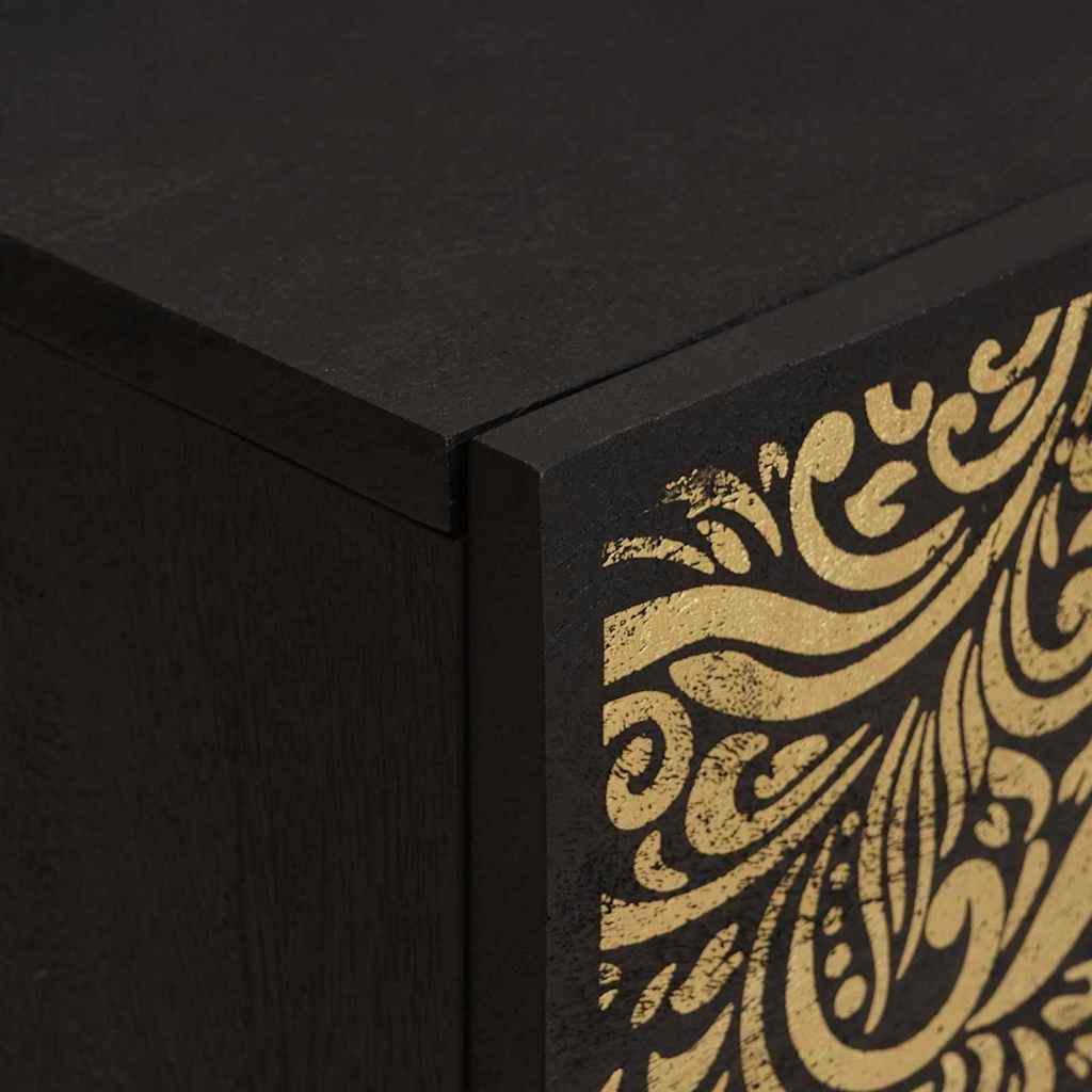 Nachtkastje met Deur 2 pcs Zwart 40 x 33 x 46 cm is nu te koop bij PeponiXL, paradijselijk wonen!