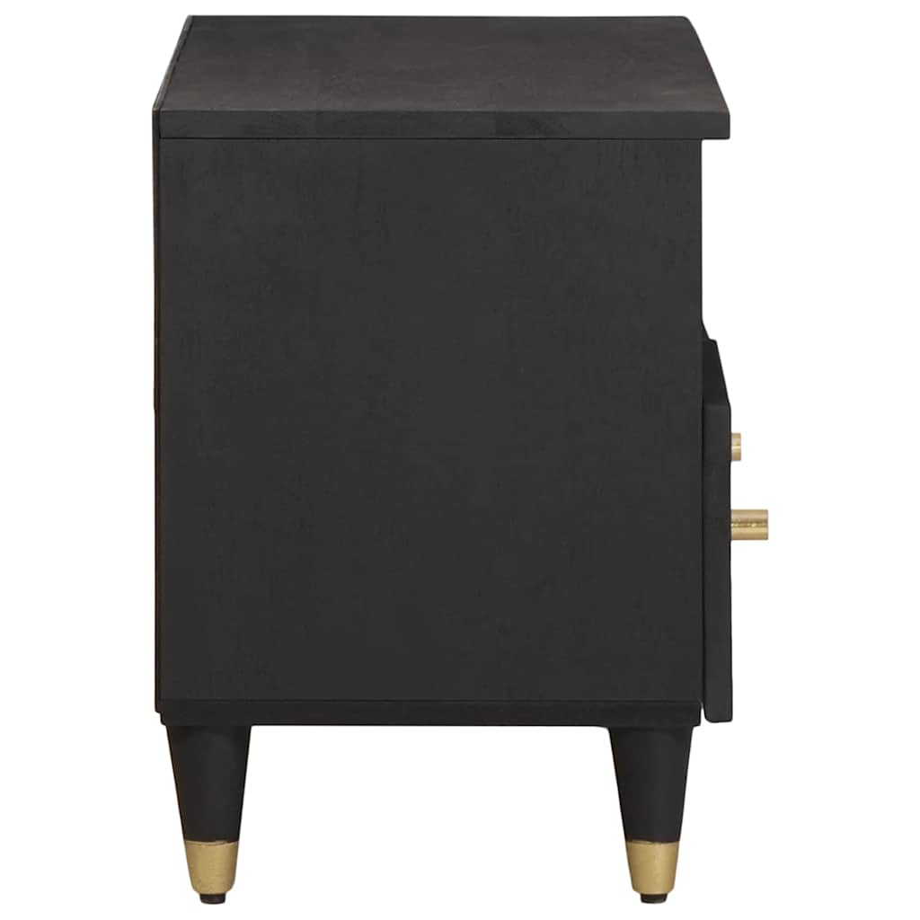 TV-kast met lade Zwart 70 x 33 x 46 cm Massief Mango Hout is nu te koop bij PeponiXL, paradijselijk wonen!