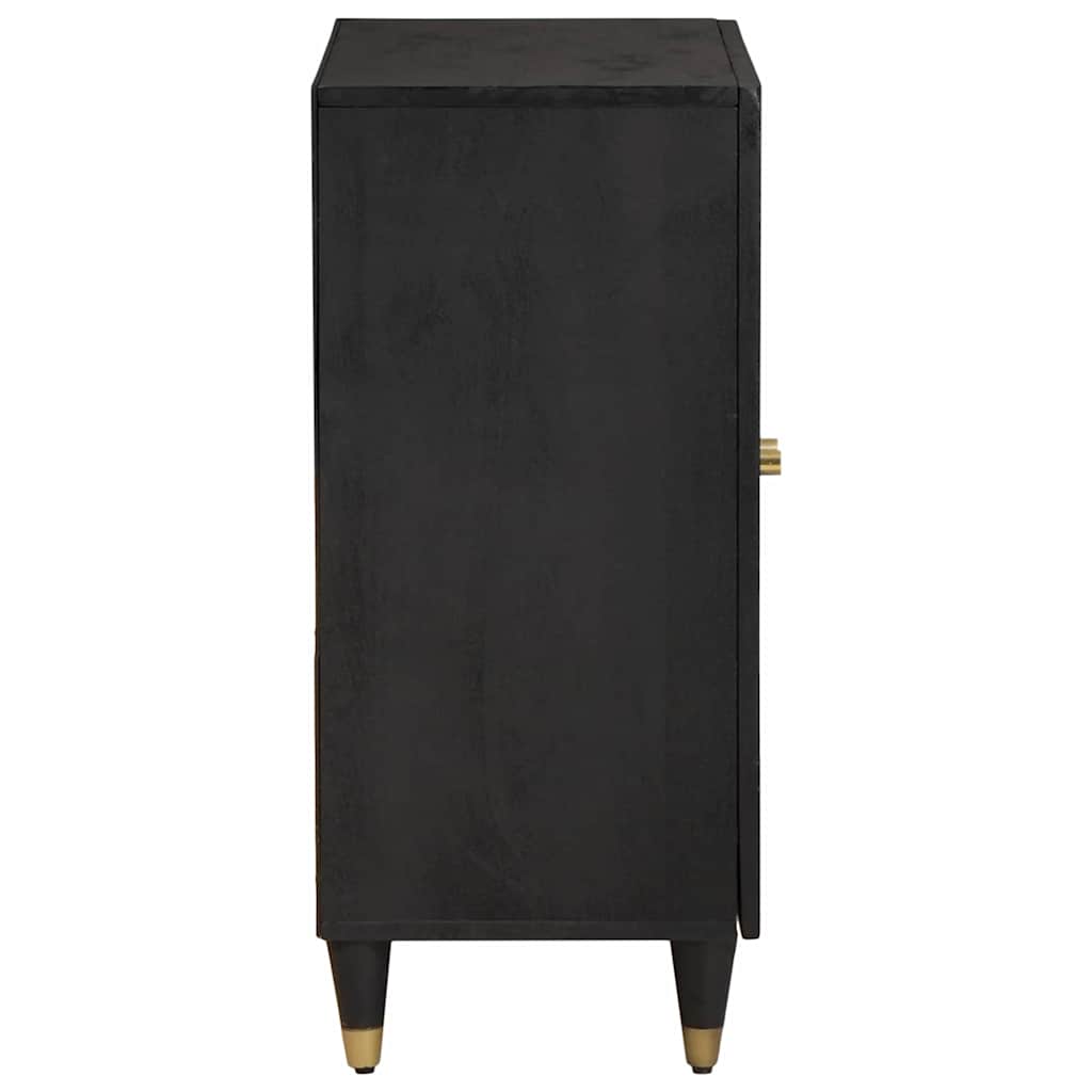 Dressoir Zwart 60 x 33 x 75 cm Massief Mango Hout is nu te koop bij PeponiXL, paradijselijk wonen!