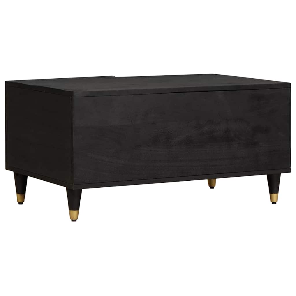 Salontafel Zwart 80 x 50 x 40 cm Massief Mango Hout is nu te koop bij PeponiXL, paradijselijk wonen!