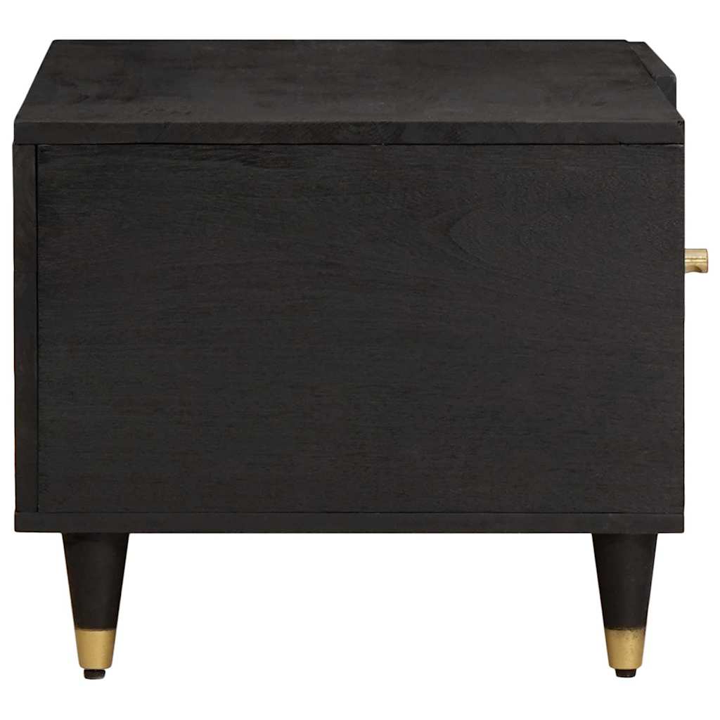 Salontafel Zwart 80 x 50 x 40 cm Massief Mango Hout is nu te koop bij PeponiXL, paradijselijk wonen!