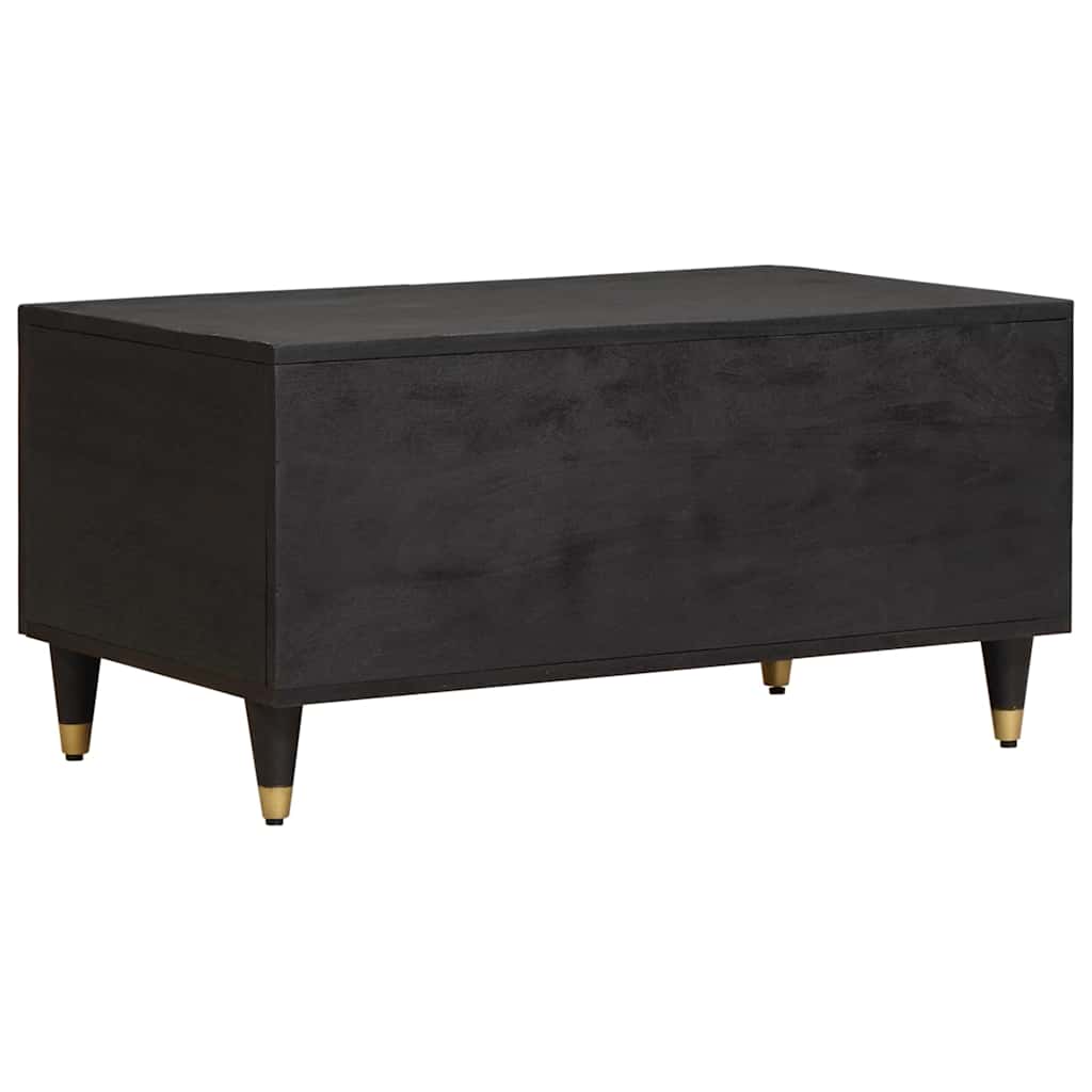 Salontafel Zwart 80 x 50 x 40 cm Massief Mango Hout is nu te koop bij PeponiXL, paradijselijk wonen!