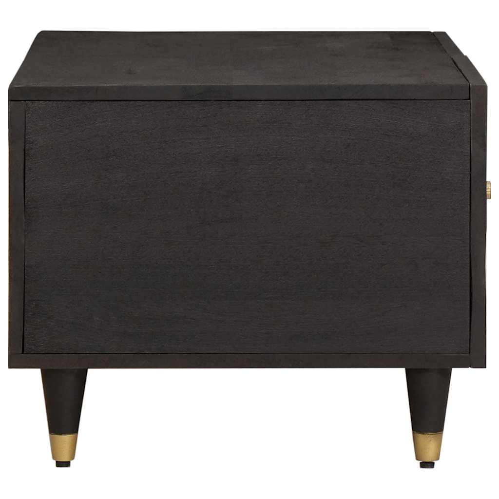 Salontafel Zwart 80 x 50 x 40 cm Massief Mango Hout is nu te koop bij PeponiXL, paradijselijk wonen!