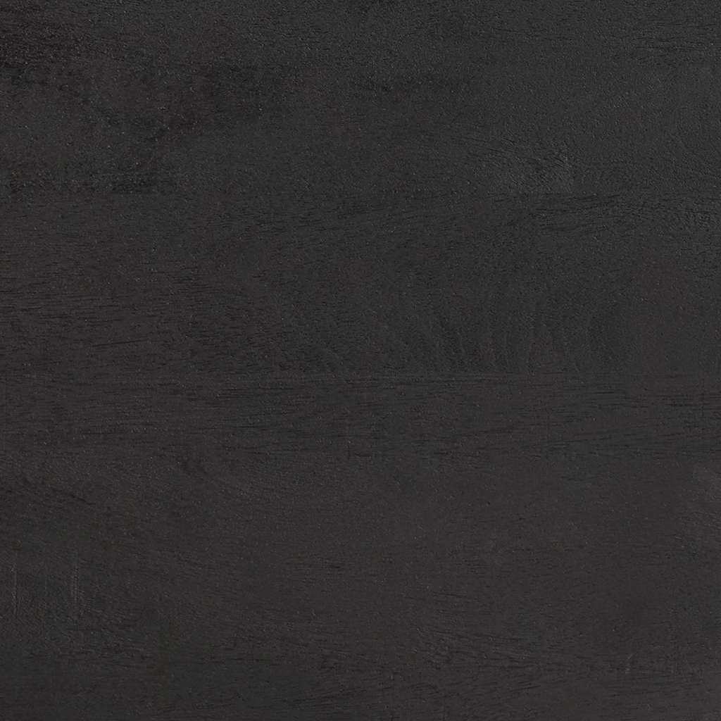 Nachtkastje met Deur Zwart 50 x 33 x 60 cm Massief Mango Hout is nu te koop bij PeponiXL, paradijselijk wonen!