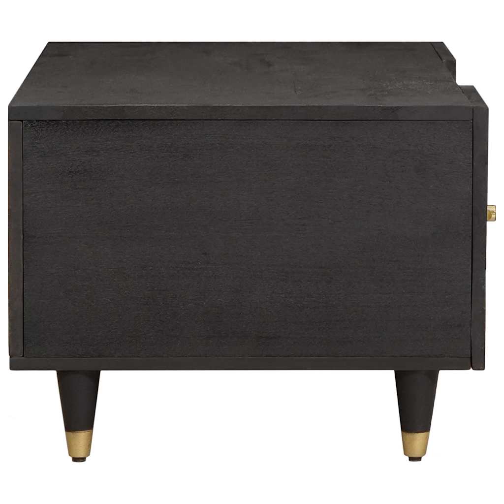 Salontafel Zwart 100 x 54 x 40 cm Massief Mango Hout is nu te koop bij PeponiXL, paradijselijk wonen!