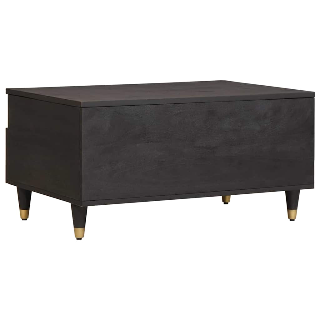 Salontafel met lade Zwart 80 x 54 x 40 cm Massief Mango Hout is nu te koop bij PeponiXL, paradijselijk wonen!