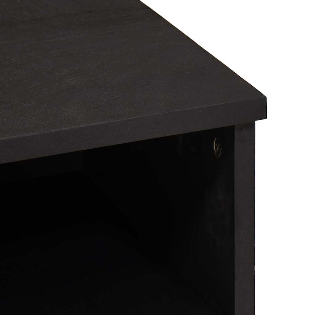 TV-kast met lade Zwart 100 x 33 x 46 cm Massief Mango Hout is nu te koop bij PeponiXL, paradijselijk wonen!