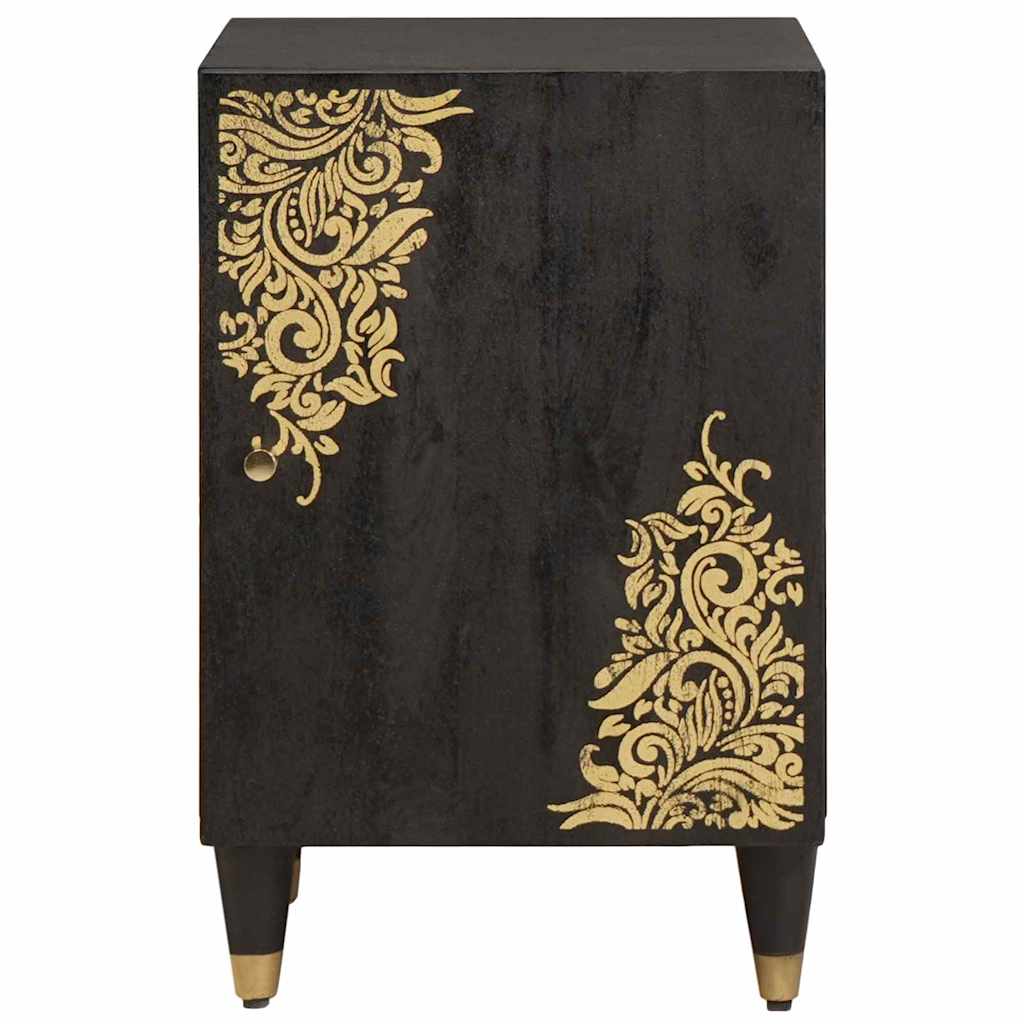 Badkamerkast Zwart 38 x 33 x 58 cm Massief Mango Hout is nu te koop bij PeponiXL, paradijselijk wonen!