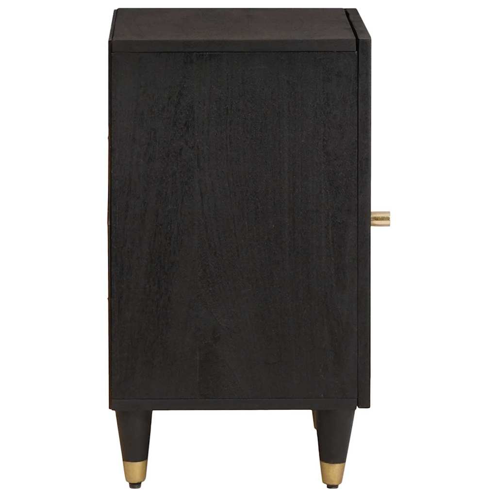 Badkamerkast Zwart 38 x 33 x 58 cm Massief Mango Hout is nu te koop bij PeponiXL, paradijselijk wonen!