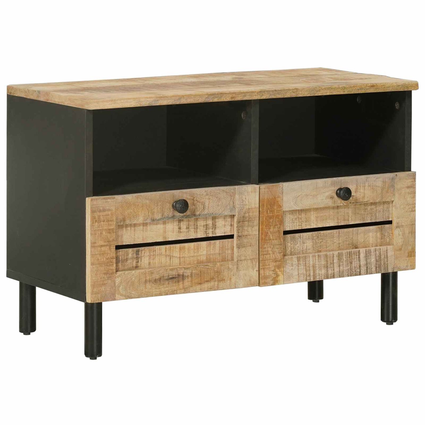 Opslagkasten Naturel 70 x 33 x 46 cm Massief Mango Hout