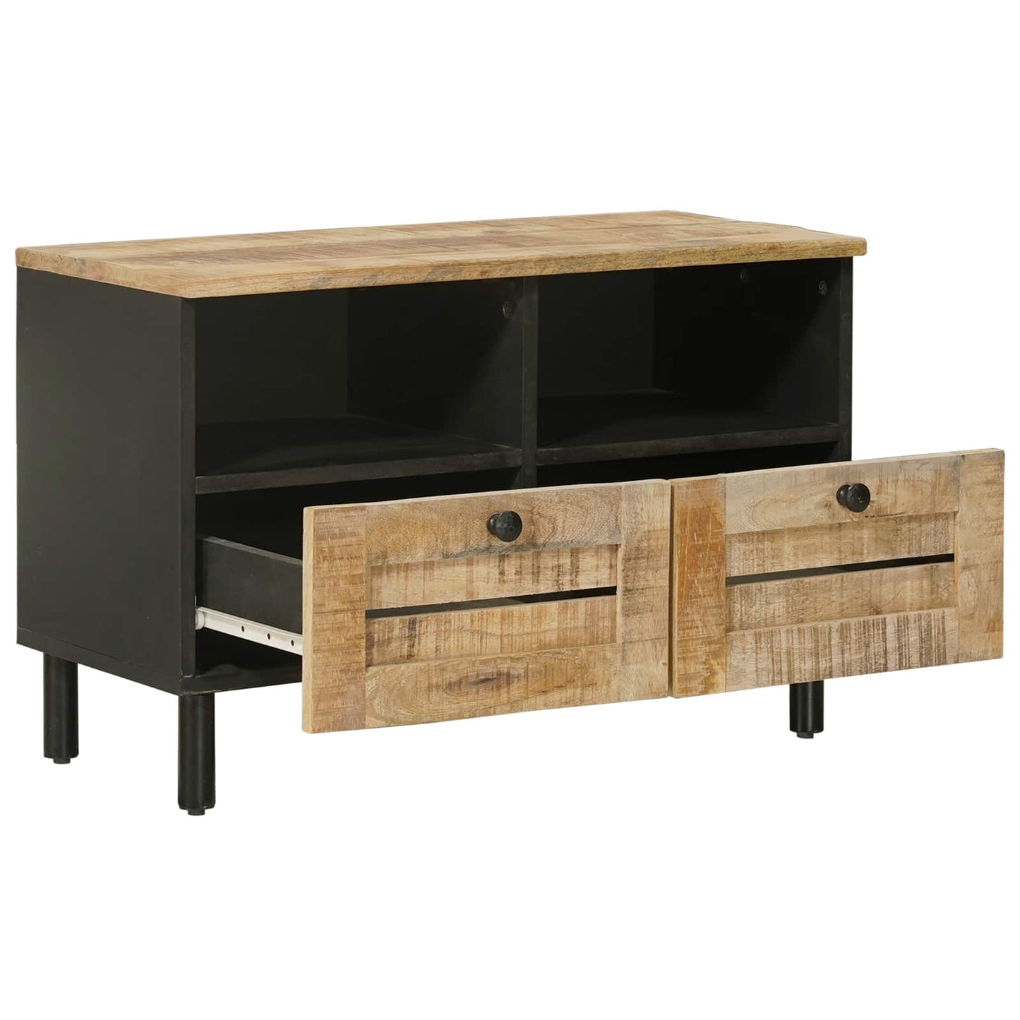 Opslagkasten Naturel 70 x 33 x 46 cm Massief Mango Hout