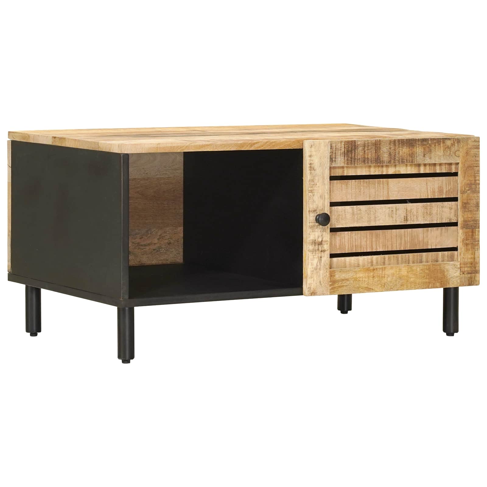 Salontafel Naturel 80 x 50 x 40 cm Massief Mango Hout is nu te koop bij PeponiXL, paradijselijk wonen!
