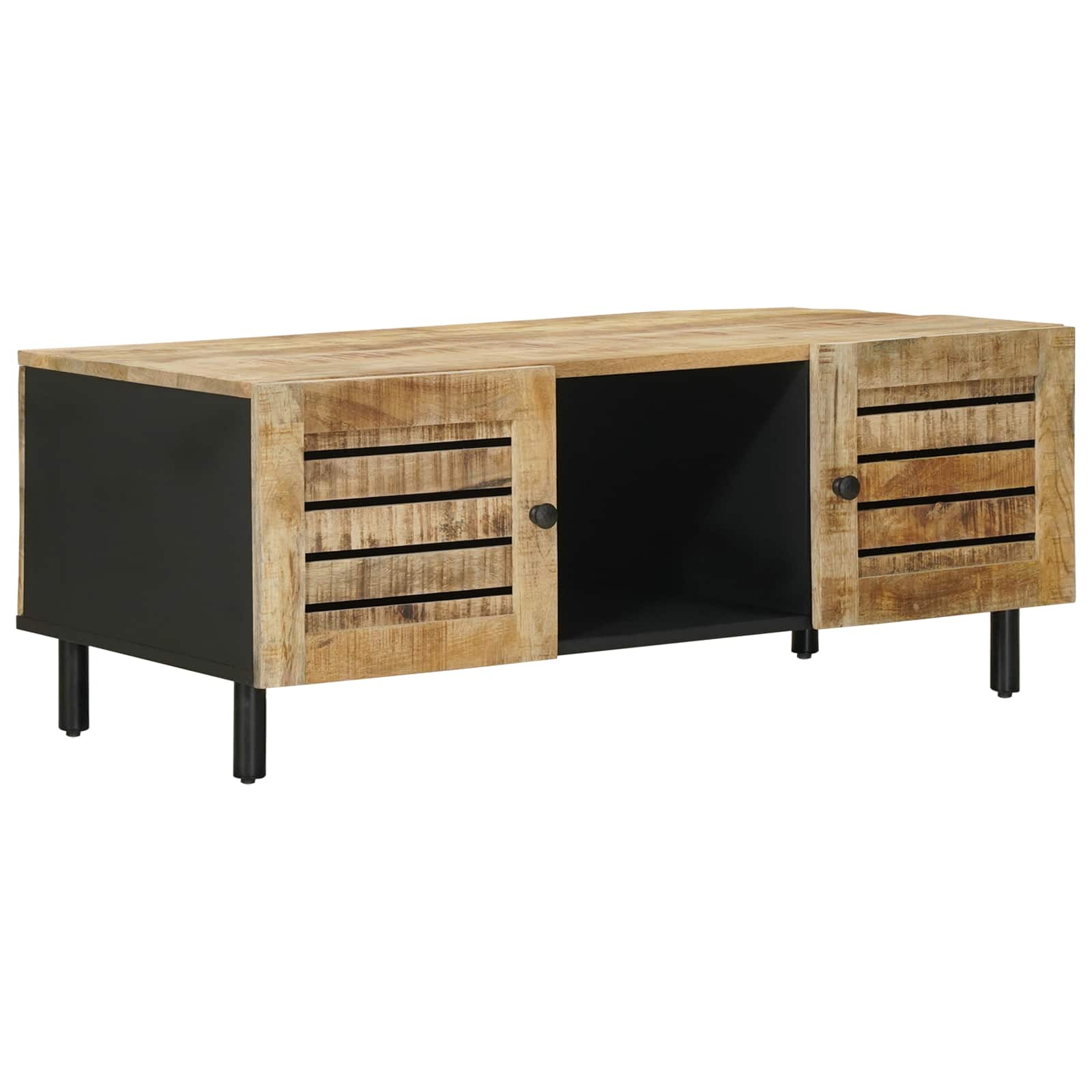 Salontafel Naturel 100 x 54 x 40 cm Massief Mango Hout is nu te koop bij PeponiXL, paradijselijk wonen!