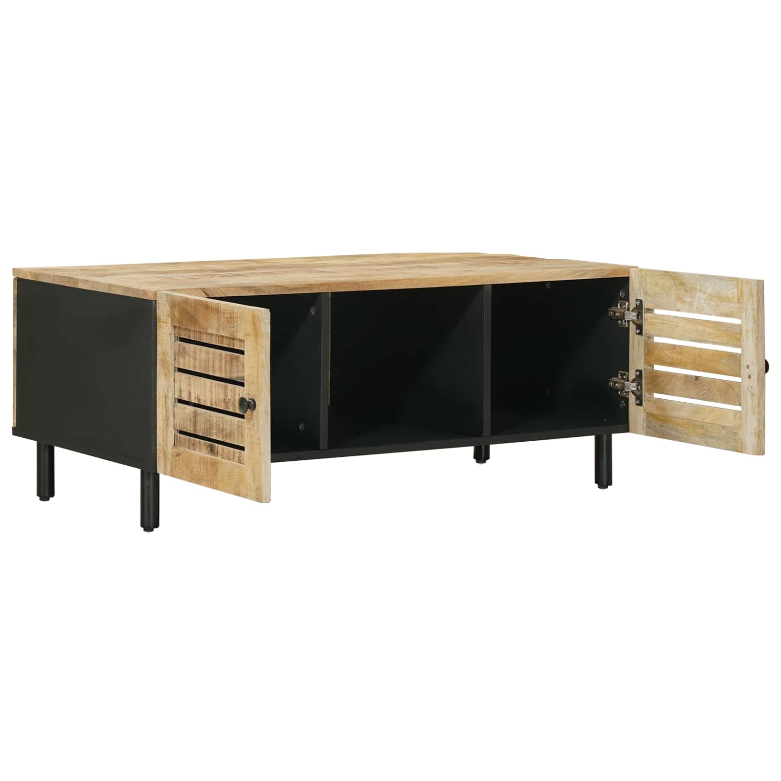 Salontafel Naturel 100 x 54 x 40 cm Massief Mango Hout is nu te koop bij PeponiXL, paradijselijk wonen!