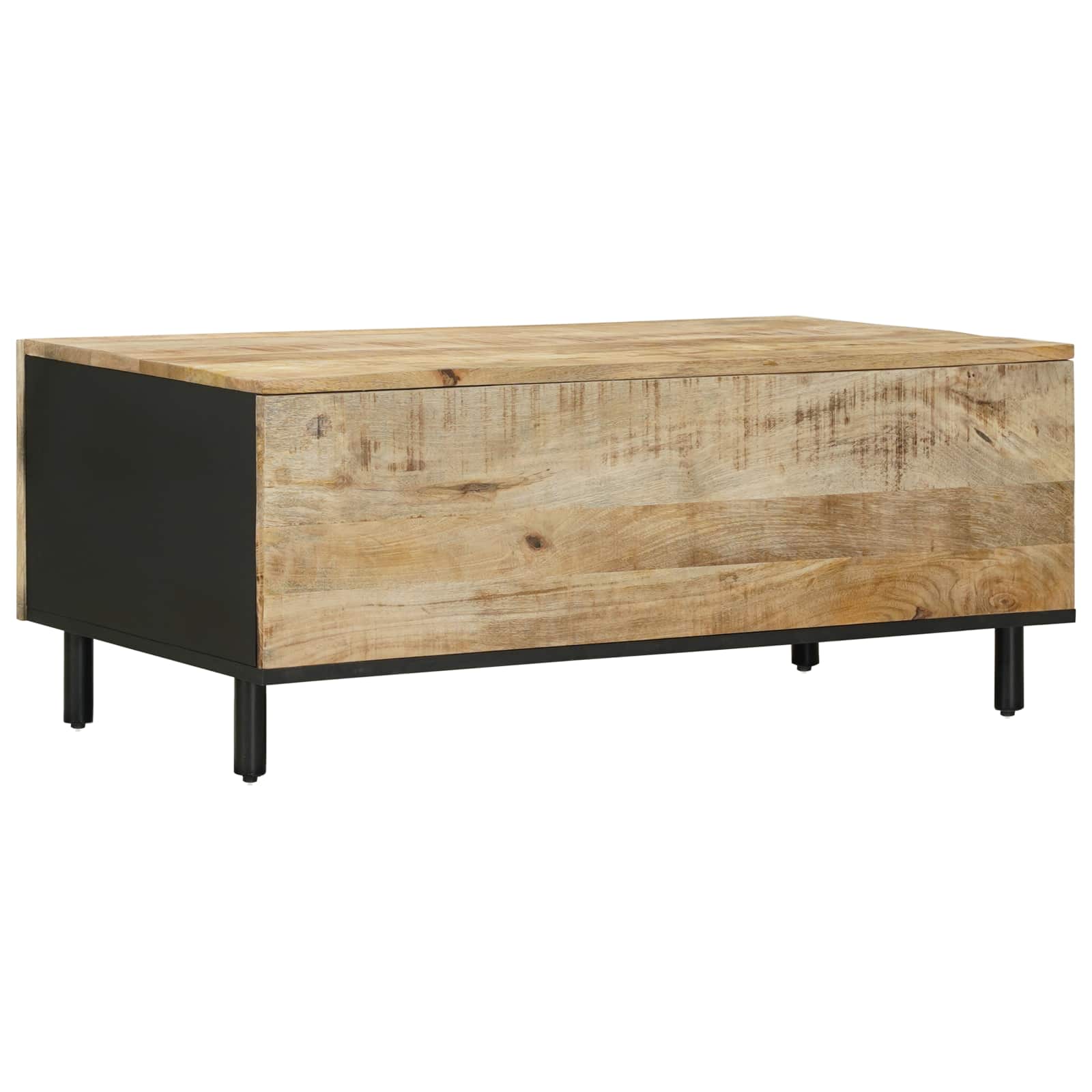 Salontafel Naturel 100 x 54 x 40 cm Massief Mango Hout is nu te koop bij PeponiXL, paradijselijk wonen!