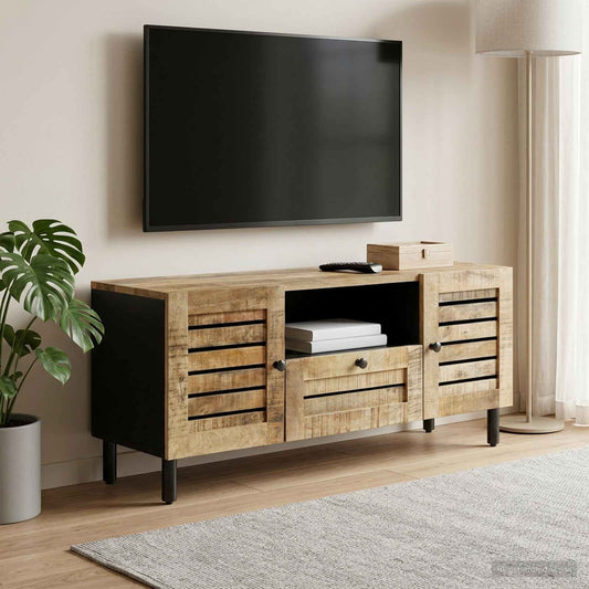 Opslagkasten Naturel 105 x 33 x 46 cm Massief Mango Hout is nu te koop bij PeponiXL, paradijselijk wonen!