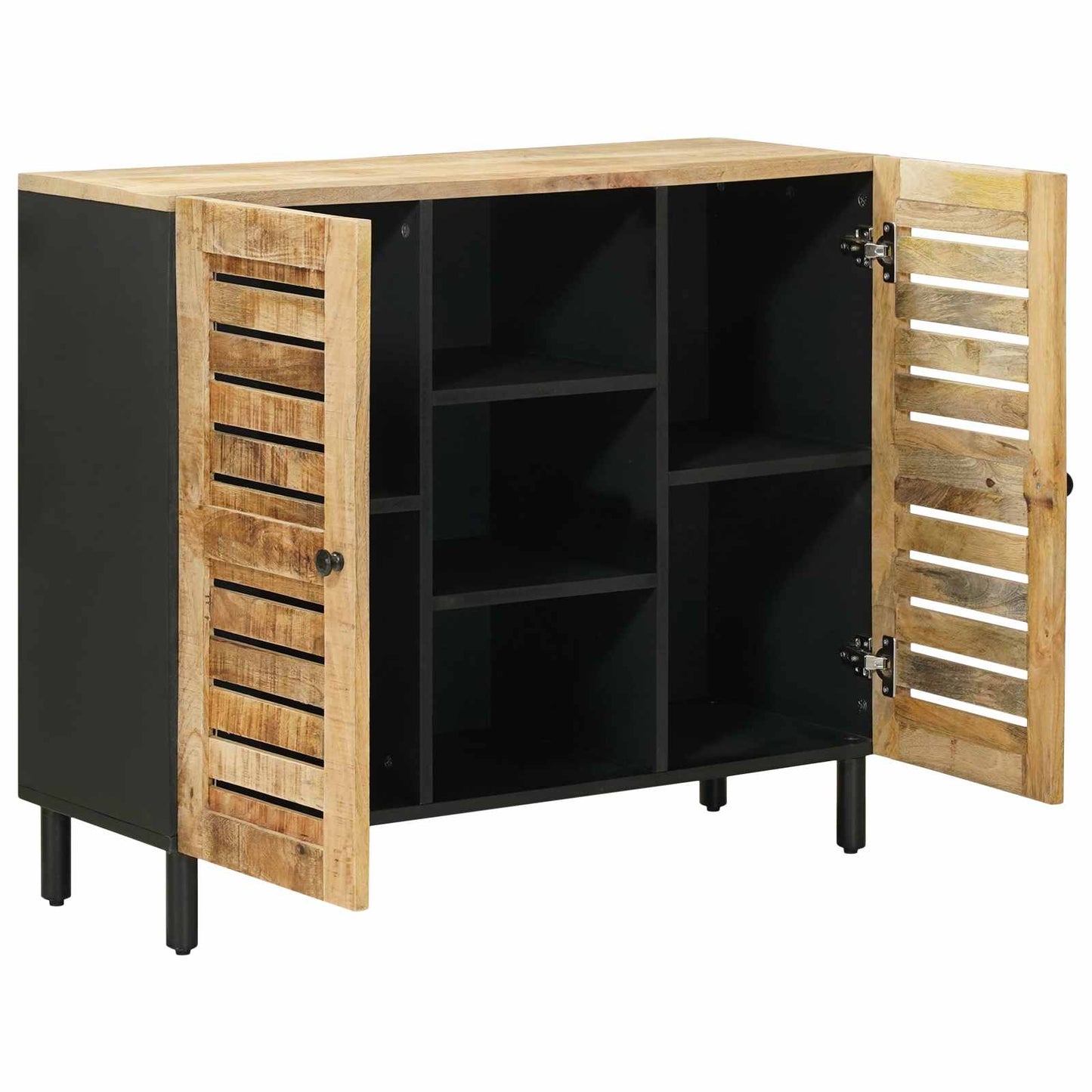 Opslagkasten Naturel 90 x 33 x 75 cm Massief Mango Hout